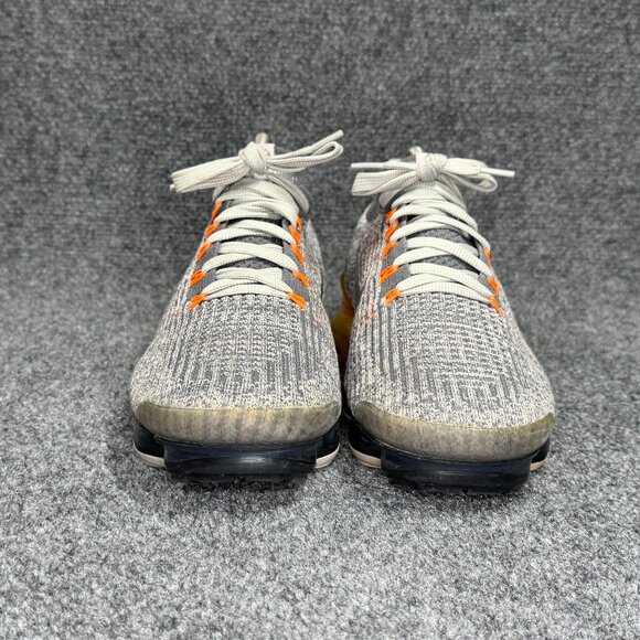 Nike Air VaporMax Flyknit‎ 3 Running Shoes Men\'s 8.5 Atmosphere Grey Orange Run main image 10